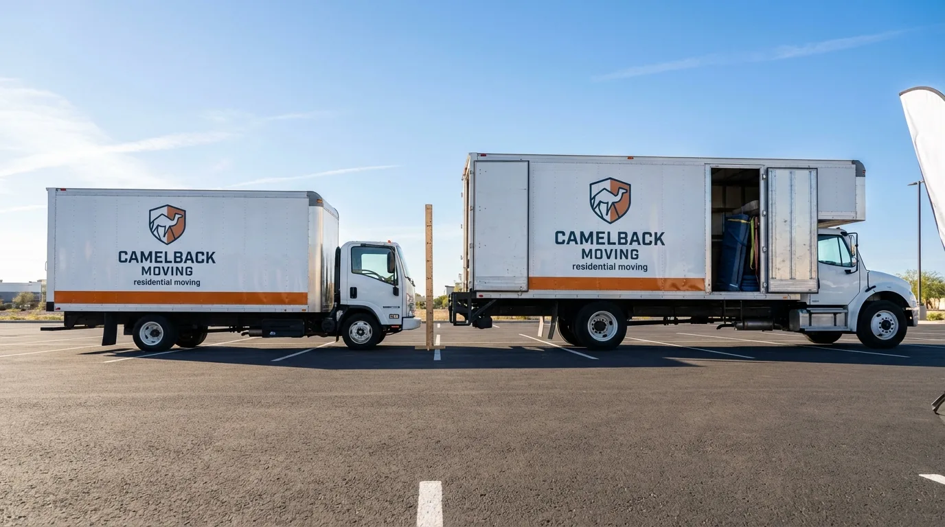 Moving truck size capacity guide in Stayton